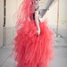 Lydia styled red romantic tutu skirt prom formal floor length -- You Choose Size -- Sisters of the Moon