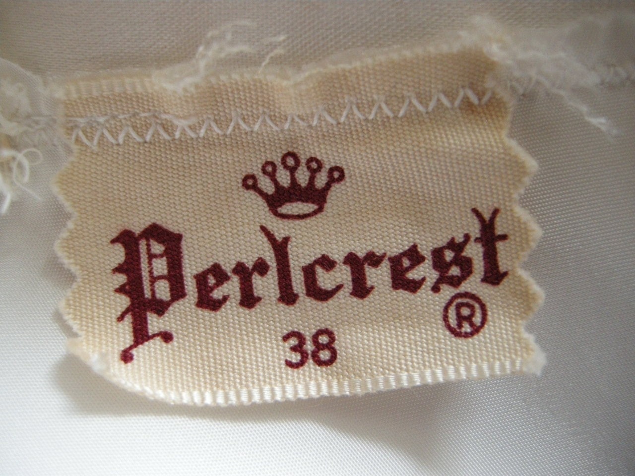 STUNNING White Rayon Vintage 40s Full Slip Lace Faggoting 38