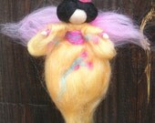 Wool Angel - Japanese Geisha Fairy - Made to order- needle felted fairy- Waldorf-inspired
