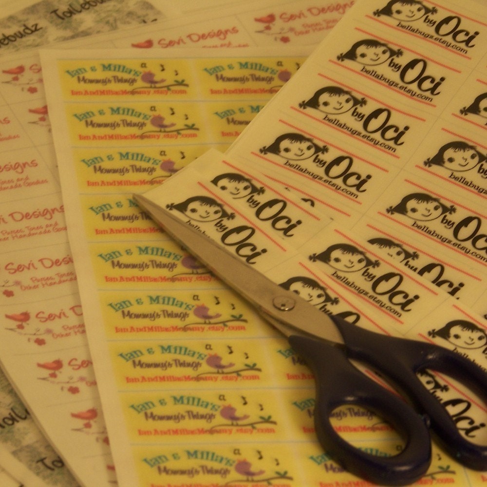Fabric Labels Sew In Labels - WOW - Four Uncut Sheets at a Huge Discount - 160 Labels