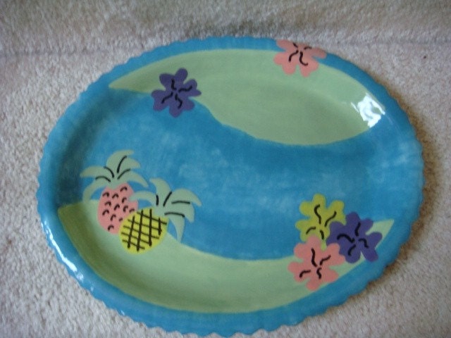 Oval Tropical Platter