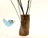 Rustic Natural Bradford Pear Wooden Vase Tanja Sova