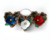 Wicker Rustic Hearts Tricolor Washi Paper - Marshmallow Flowers - Althaea officinalis  by Tanja Sova