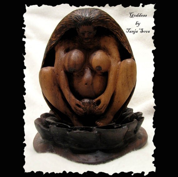 empowering birthing goddess figurine, statue