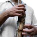 Manly Driftwood Clarinet Jewelry Holder - Key Rack - Kitchen Rag Organizer by Tanja Sova