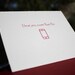 Letterpress 'I love you more than my iphone' geek, cards with matching envelope