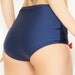 SALE Lexi Blue with White Lace and Red Bows Retro Swim Bottom (XL)