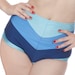 SALE Amelia High Waisted Chevron Stripe Bikini Bottom in Blue Tones (XS-L)