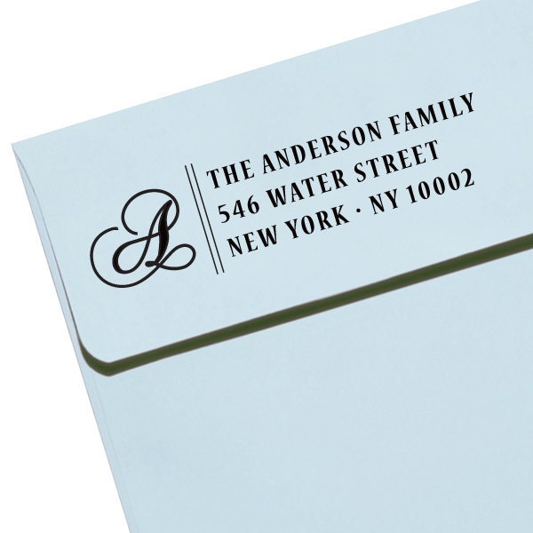 CUSTOM ADDRESS STAMP - Eco Friendly & self inking, gifts for wedding, housewarming, etsy labels, return address stamp "Names42"