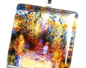 Monet- Child In Garden Pendant For Necklace