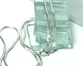 Silver  Necklace Chain Snake Style  18 Inches