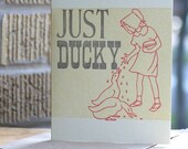 Just Ducky letterpress card