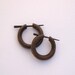 Circle of Love Hoops - sono wood - Small