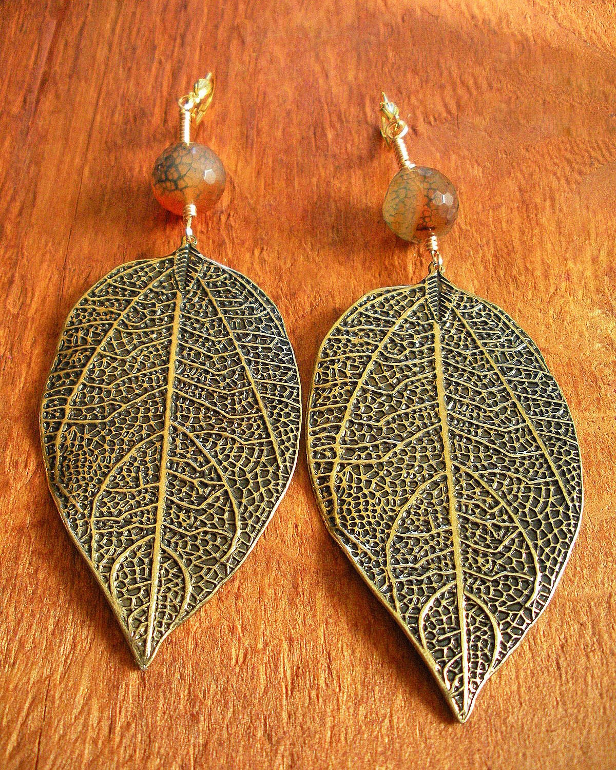 Lush Forest Leaf Earrings