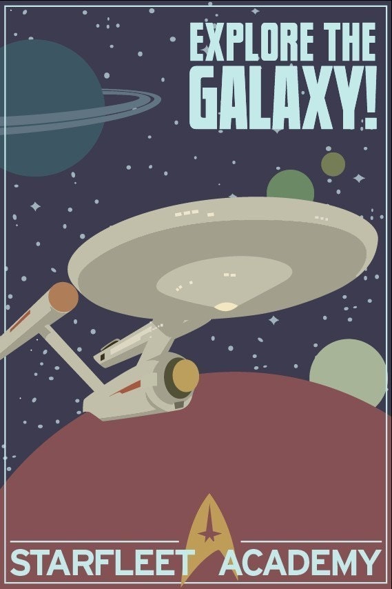 Explore the galaxy - Star Trek Print