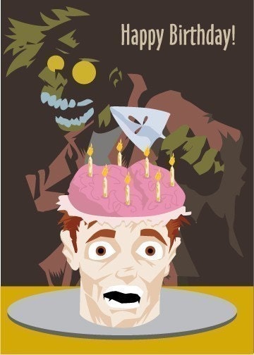 Zombie Birthday Card