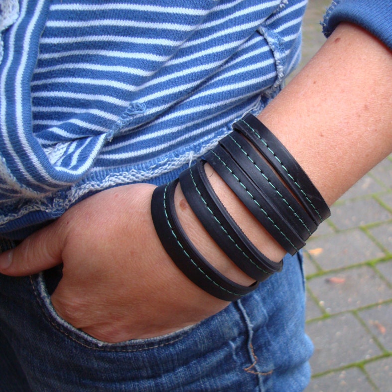 Eco friendly bike 'tube' cuff
