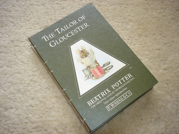 The Tailor of Gloucester upcycled notebook by The GIft Shed