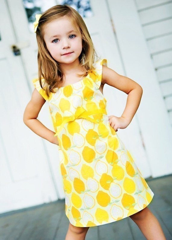 Lemons anyone.... made to order-children clothing-girls