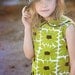 Retro 1970s Style Hula Hoop  pleated  dress-children clothing-girls dresses