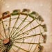 Baby Nursery Carnival Photography Prints, pastel fair, balloons, ferris wheel, childs room, magical, wall art, mini collection, set - 4x4