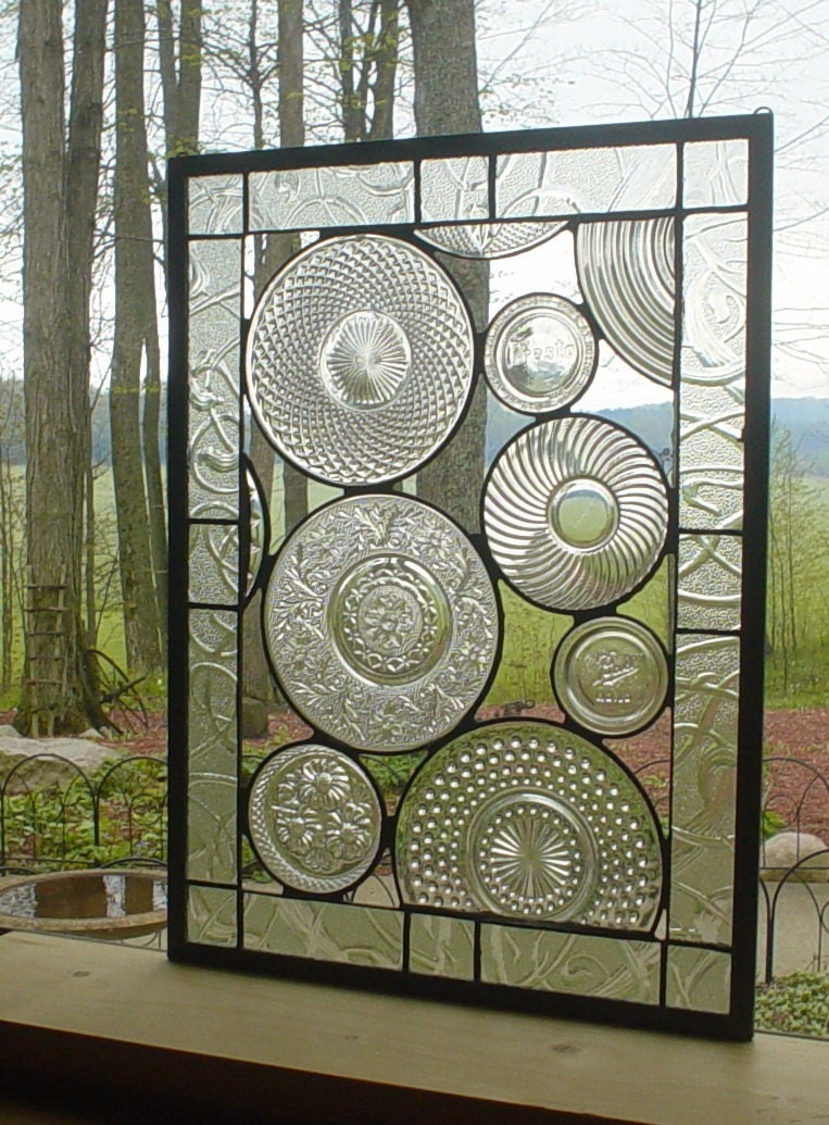 Vintage Crystal Plate panel