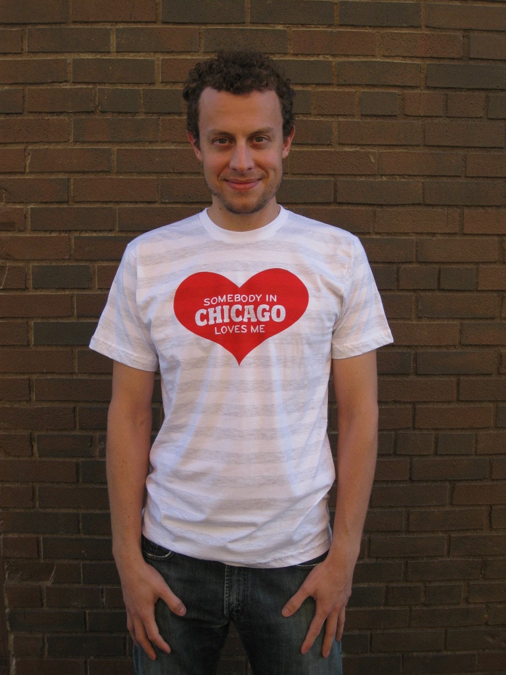 SALE- Men's S & M: Somebody in Chicago Loves Me