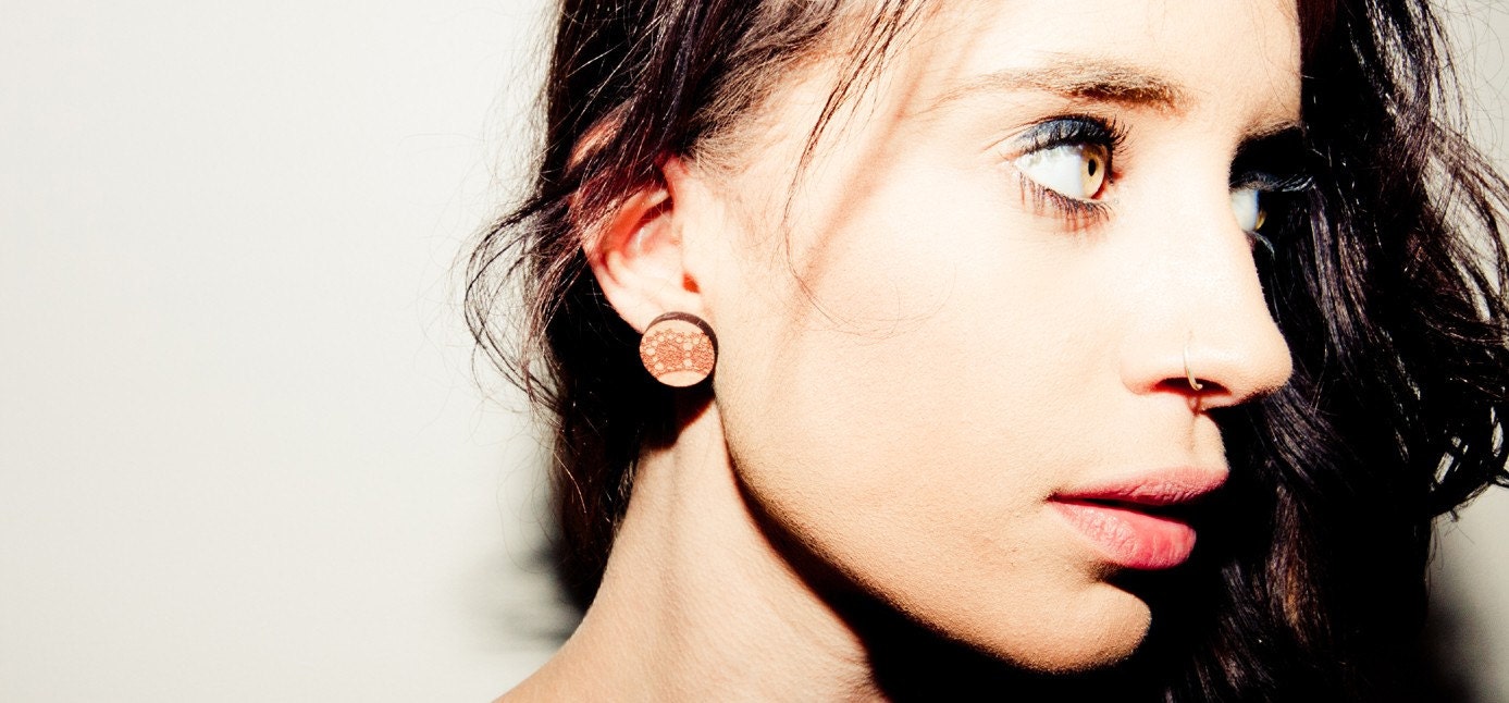 That Vintage Lace - Earrings - Tasmanian Myrtle