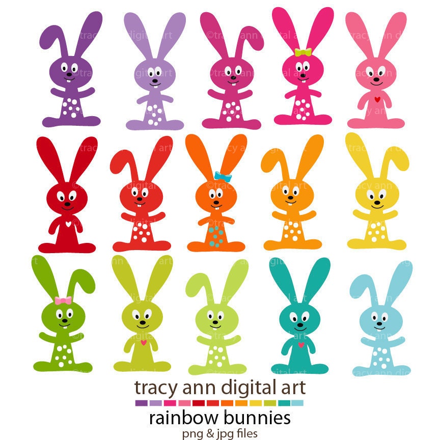 Easter Bunnies Clipart