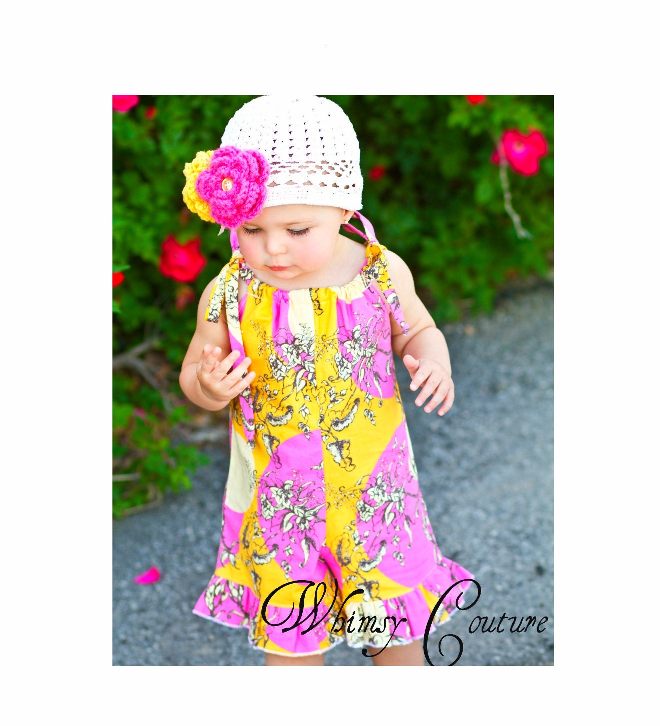 On Sale 2.50 Off WHIMSY COUTURE Sewing Pattern Tutorial PDF ebook -- Pillowcase Romper -- sizes preemie through 10 girls Instant