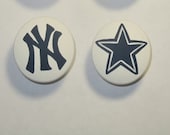 College Major Sports Teams Logos knobs drawer pulls custom hand painted yankees colts
