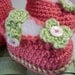 Pixie Hat and Bootie Set Knitted Peach 3 Sizes Available Nb to 12 mo sizes Adorable photography prop by cmu55