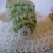 Hat and Bootie Set Knitted Ivory Pixie Hat with Pink Rosette Booties NB to 12 mo sizes Adorable photography prop by cmu55