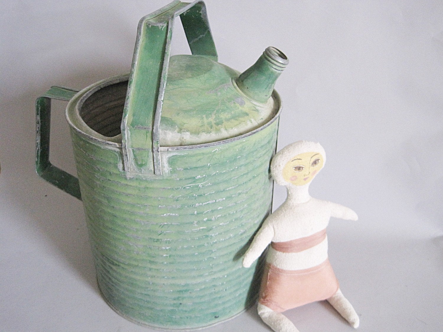 cool vintage green watering can