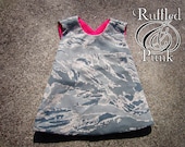 Pinafore, Pinny, Reversible Pinafore Top, Air Force, ABU, Hunter, Camo, Children's Clothing, Sizes Sizes up to 2T Military
