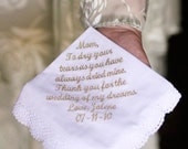 Monogrammed Handkerchief.  Great for Weddings or Gift Giving..