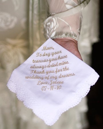 Monogrammed Handkerchief. Great for Weddings or Gift Giving..