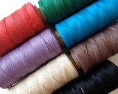 Hemp Cord  Lot - 7 Spools - 10lb - Red, Turquoise, Black, Brown, Purple, Green, and Natural - Custom Order