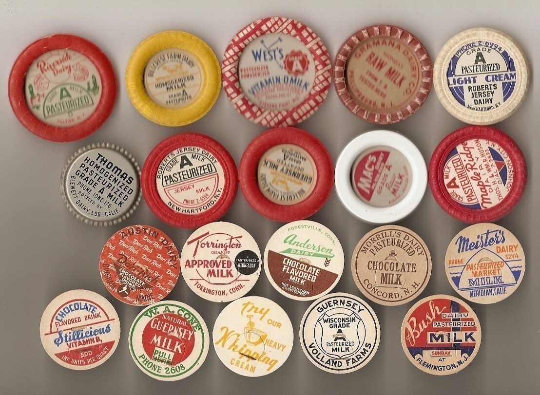 99 Different Old MILK Caps - DAIRY , JUICE, Etc.
