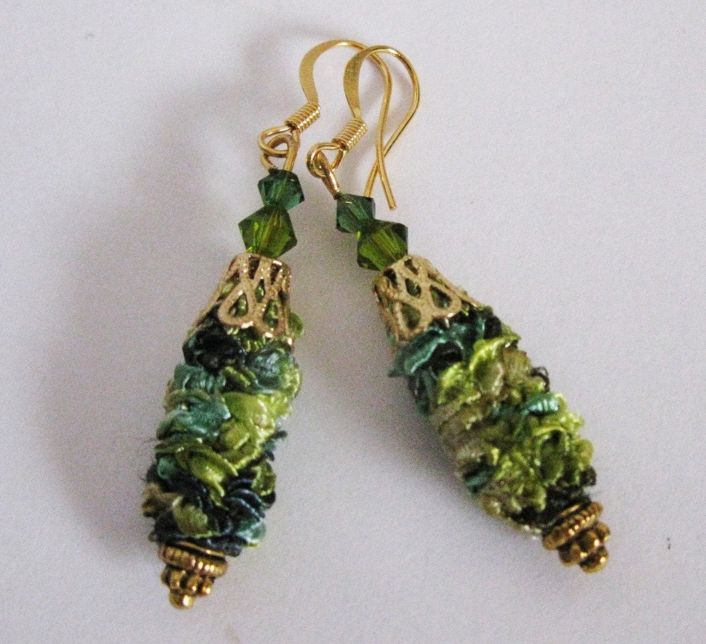 Fiber Fantasy Dangle Earrings