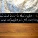Second Star to the Right Wood Painted Sign Primitive