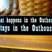 What happens in the Outhouse Wood Bathroom Sign Funny Wall Decor