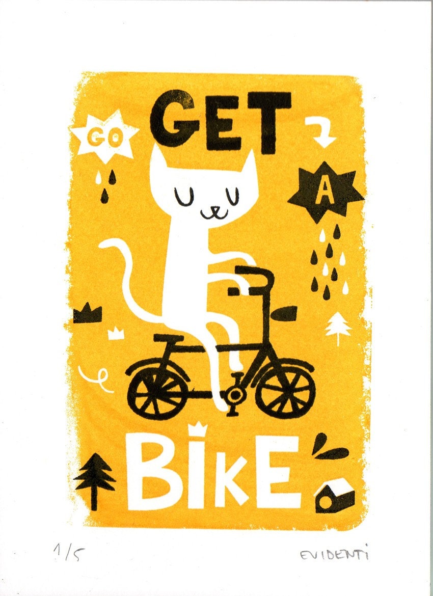 Get a bike limited gocco print