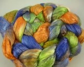 Mulberry Silk Brick for Spinning-Hand Painted-4.3 Ounces