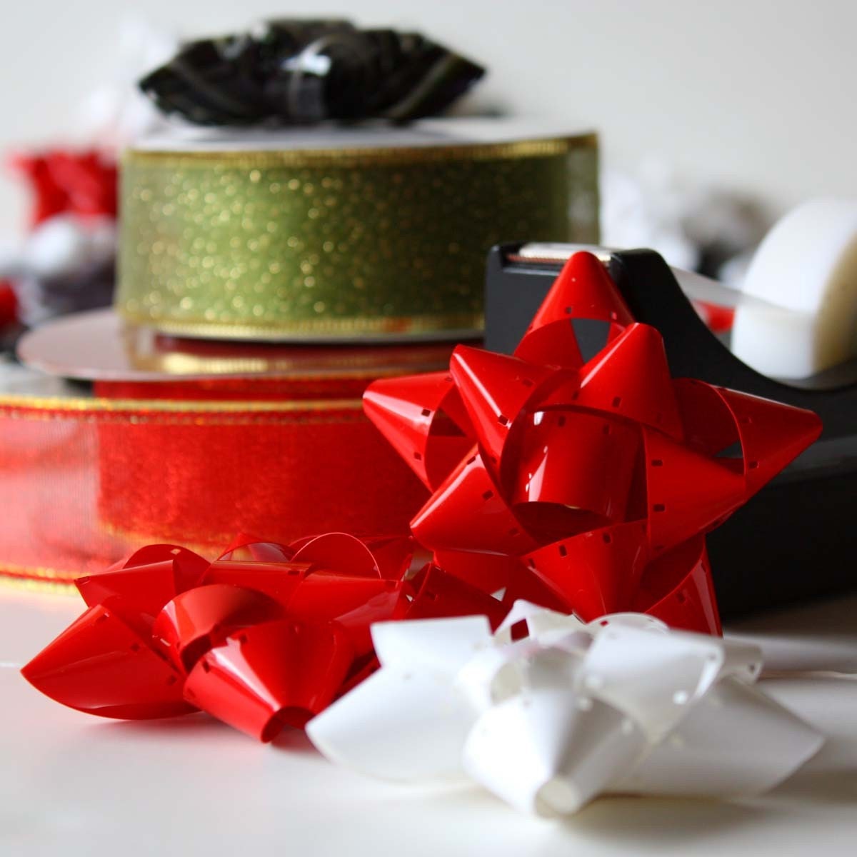 Mini Film Reel Gift Packaging Bows - Set of 10