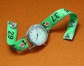 Tape Measure Watch in Green