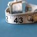 Tape Measure Watch in White