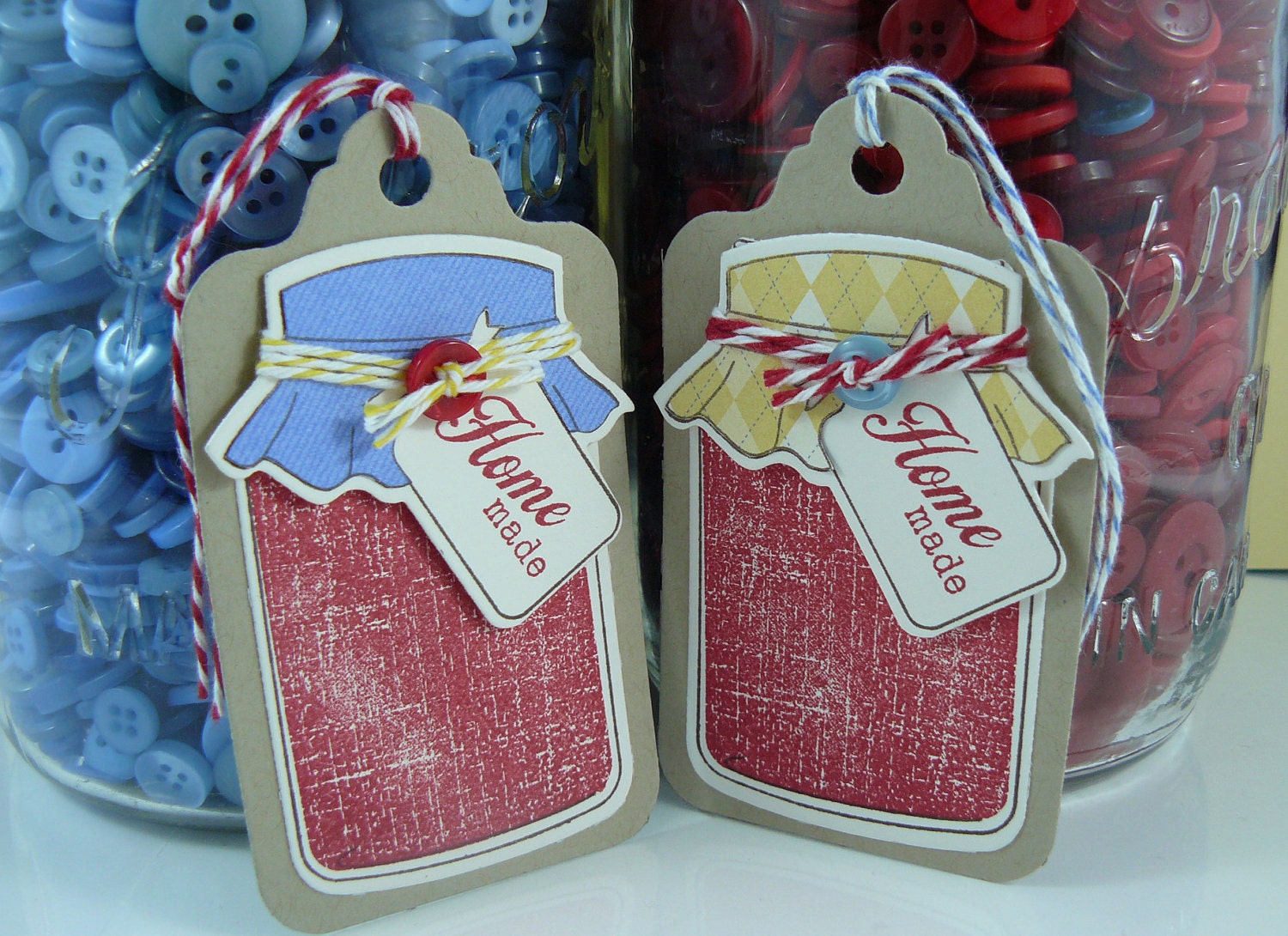 Homestyle Jam Jar Tags  Set of 4