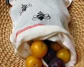 Reusable market food cotton produce bag - The Bee Bag
