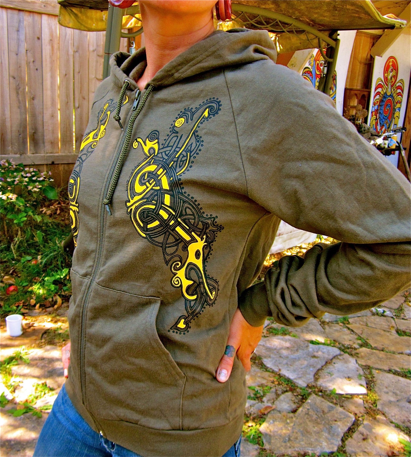 SALE Celitc Zip Up Hoodie Size Small Unisex